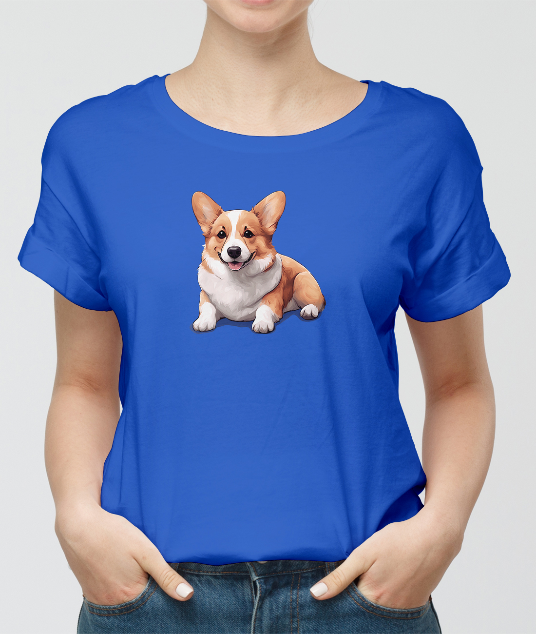 Tričko s potiskem corgi pes