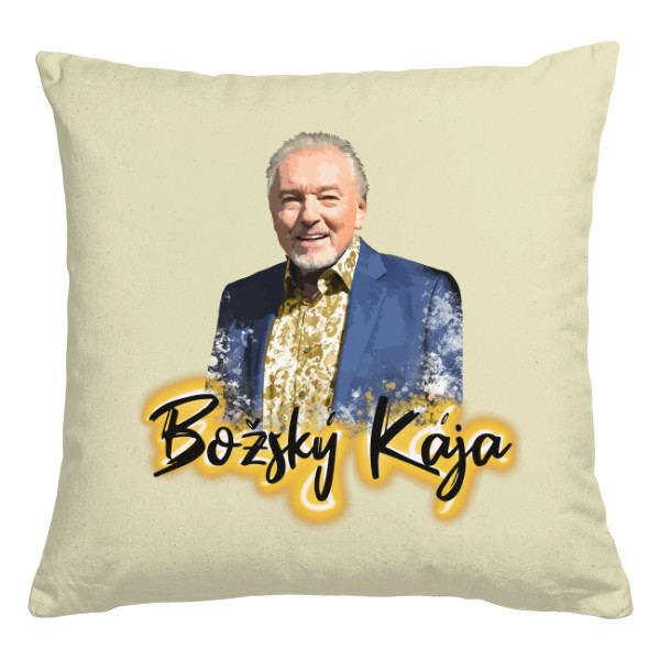 Polštář bavlněný  s potiskem Kája Gott Božský polštář