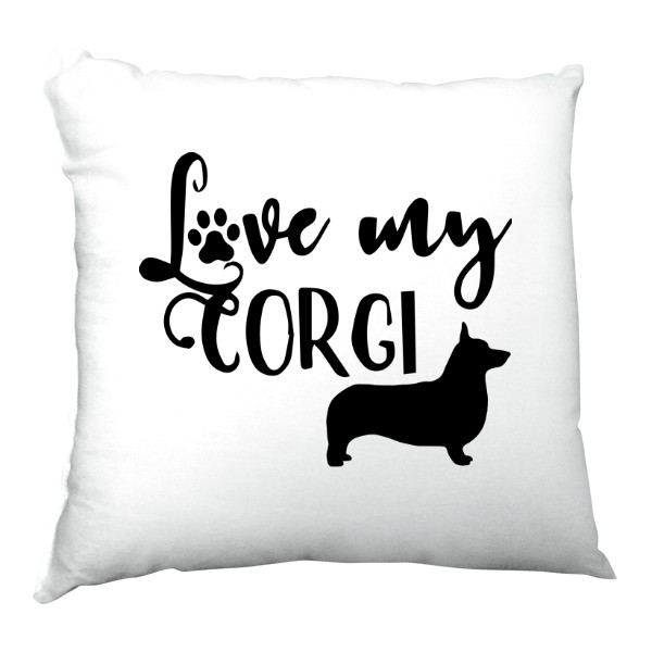 Hrnek velký barevný s potiskem Love My Corgi
